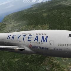 China Airlines Skyteam B Xp Default Aircraft Skins Liveries