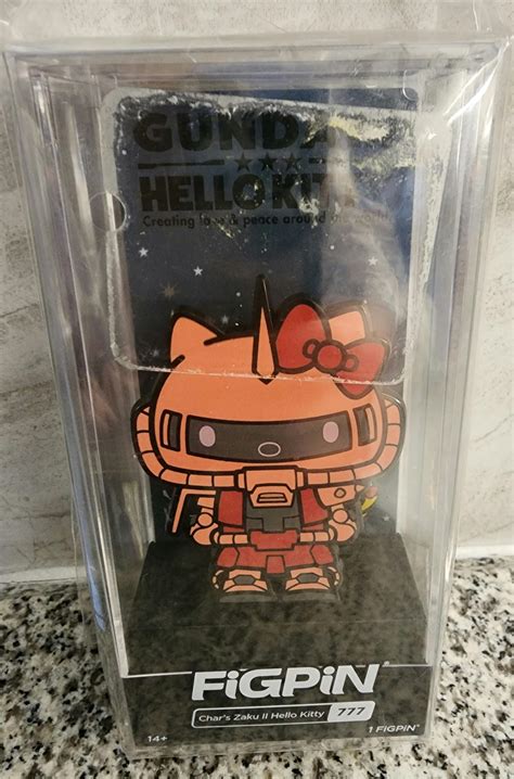 Unkwn Figpin Gundam Hello Kitty Chars Zaku Ii Enamel Pin Grailed