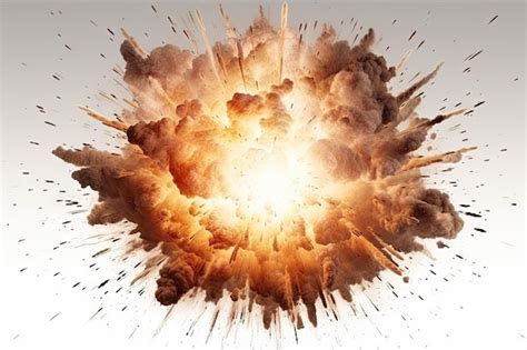 Premium Photo Big Explosion Natural Light Realistic Texture