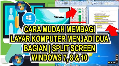 Cara Mudah Membagi Layar Komputer Menjadi Dua Bagian Split Screen