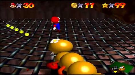 Super Mario 64 N64 Tiny Huge Island Star 6 Make Wiggler Squirm Youtube