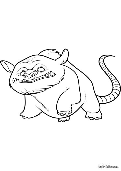 Раскраска Чудовище