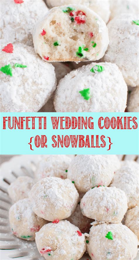 Italian Funfetti Wedding Cookies Or Snowballs Back For Seconds