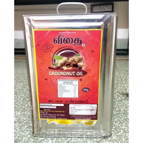 Liquid Wood Pressed 15kg Vithai Groundnut Oil 6 15 Litre At 2900