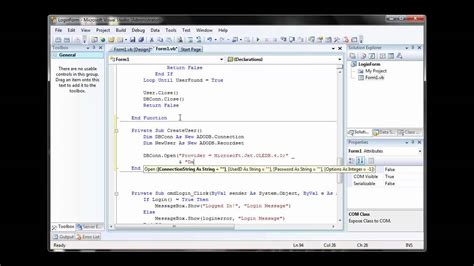 Create A New User VB NET ADODB Connection Method YouTube