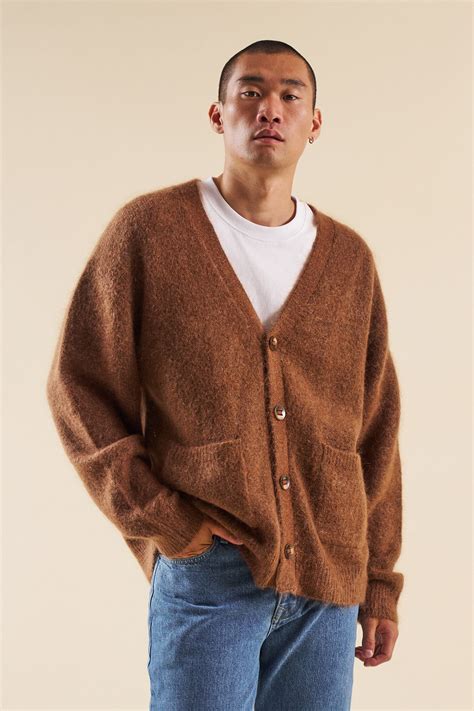 Sawyer Mohair Cardigan Brown Bound