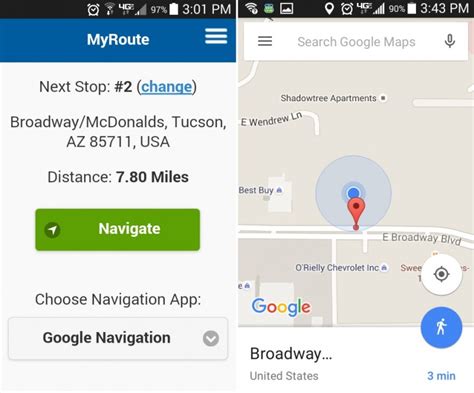 MyRoute App - Navigate a Multi-Stop Route with Android | MyRouteOnline