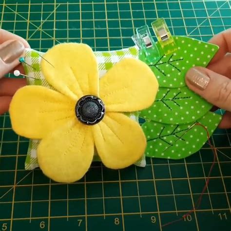 Игольница-цветок своими руками. Выкройки и мастер-классы | Креаликум