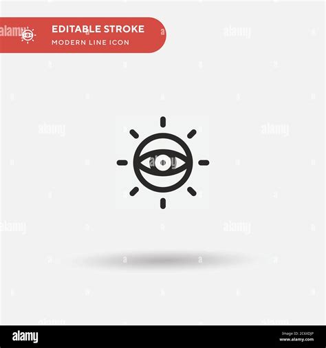 Visibility Simple Vector Icon Illustration Symbol Design Template For