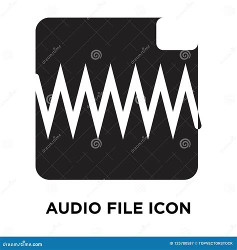 Audio File Icon Vector Isolated on White Background, Logo Concept of Audio File Sign on ...