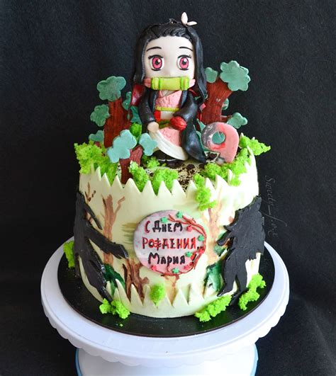 Anime cake торт клинок рассекающий демонов Tortas Pasteles Pastel