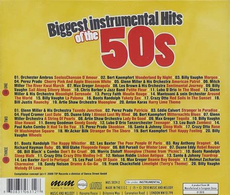 Cd S Biggest Instrumental Hits Of The S Par Artistes Divers Cds Ebay