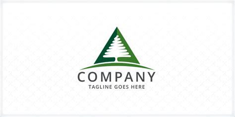 Pine Tree Triangle Logo by Zixlo | Codester