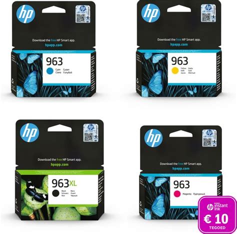 HP 963 963XL Inktcartridge Kleur Zwart Instant Ink Tegoed Bol