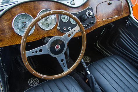 1952 MG TD Interior Photograph by Roger Mullenhour - Fine Art America