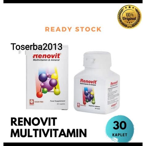 Jual Renovit Multivitamin Dan Mineral Isi 30 Tablet Shopee Indonesia