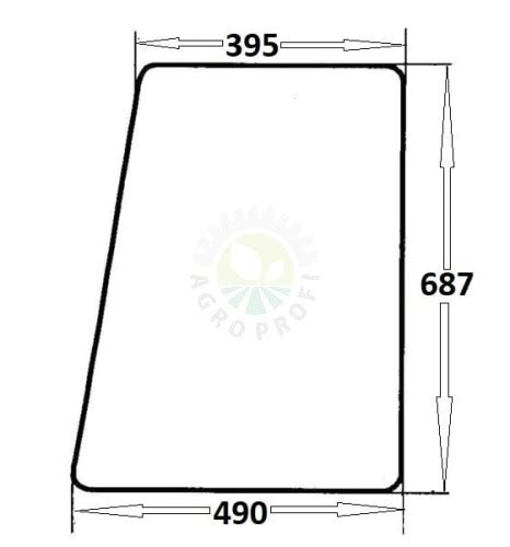 Szyba Drzwi Lewe Ursus C 330 Kabina Osiny 180b AgroProfi