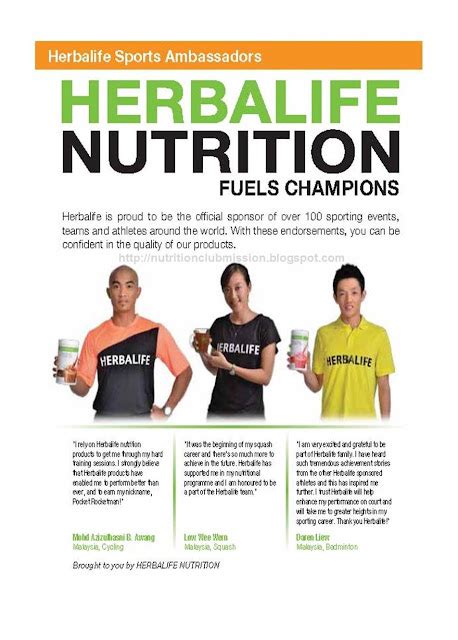 Herbalife Malaysia Sponsored Athletes | Herbalife Independent Distributor (Malaysia)