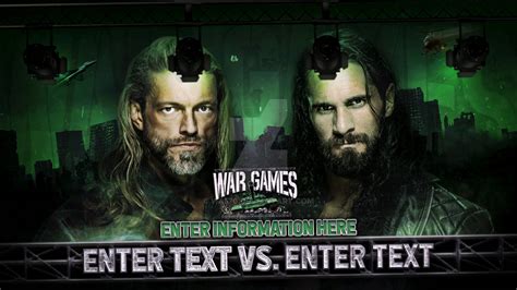 Custom Match Card 003 Nxt Takeover War Games By W4570 On Deviantart