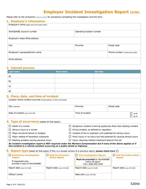 10 Incident Report Templates Word Excel Pdf Formats Free Word Template