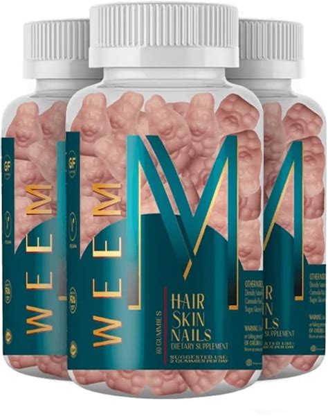 Amazon Weem Hair Skin And Nails Gummies Supports Healthy Hair