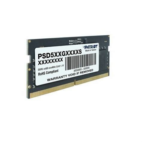 MEMORIA SODIMM DDR5 PATRIOT SIGNATURE LINE 16GB 4800MHZ Teamtecno