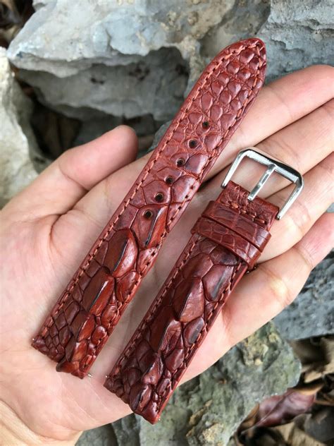 Crocodile Leather Watch Band Genuine Alligator Watch Strap Men Quick