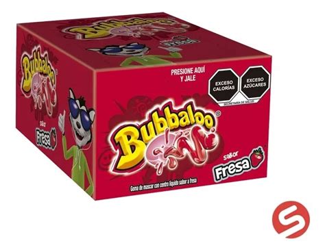 Chicle Bubbaloo Sabor Fresa Caja Con Pzas Mebuscar M Xico