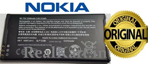 Original Microsoft Nokia Bv T C Battery For Lumia Rm Rm