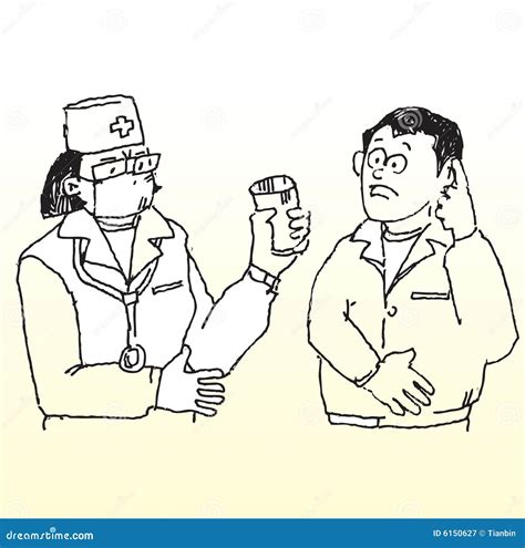 Doctor And Patient Cartoon Vector | CartoonDealer.com #6150627