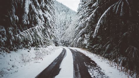 Mountain Winter Road Wallpapers - Wallpaper Cave