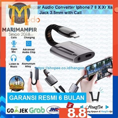 Jual Marimampir Mcdodo Adapter Audio Converter Iphone X Xr Xs