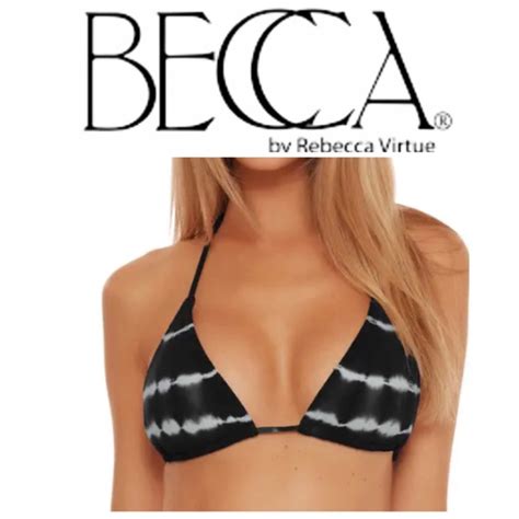 BECCA Swim Nwot Becca Iconic Cheryl Tiedye Triangle Bikini Top