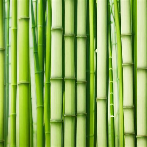 Textura De Bambu Verde Gerada Por Ia Foto Premium