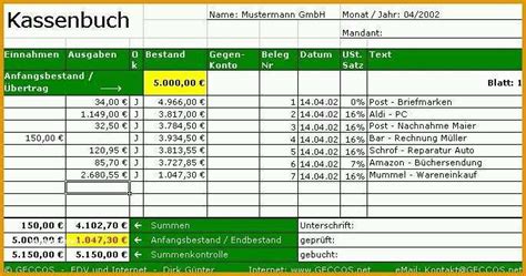 Erstaunlich Kassenbuch Vorlage Excel Am Besten Kassenbuch Excel