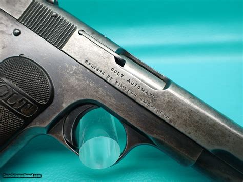 Colt 1903 Pocket Hammerless 32acp 3 78bbl Blue Pistol 1917mfgsold 2 3