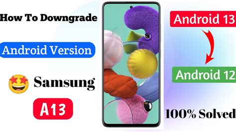 How To Downgrade Android To Samsung A Downgrade Samsung A