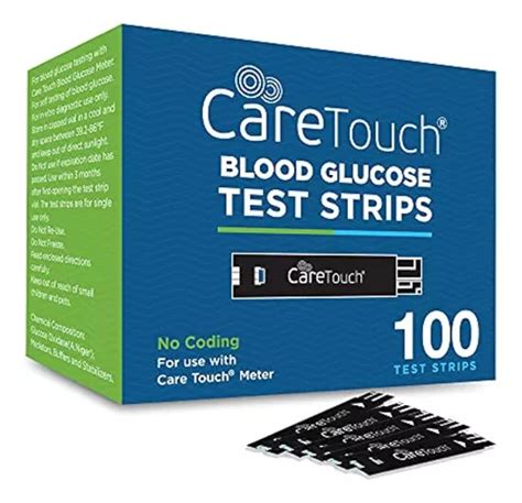 Tiras Reactivas De Glucosa En Sangre Care Touch Unidade Env O Gratis