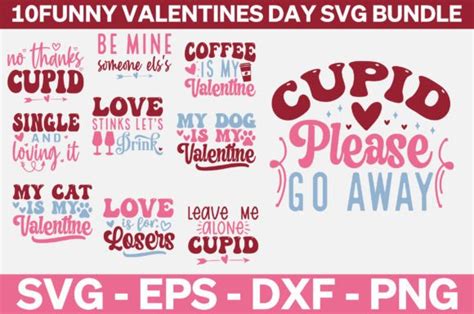 Funny Valentines Day Svg Bundle Graphic By Designsquad8593 · Creative