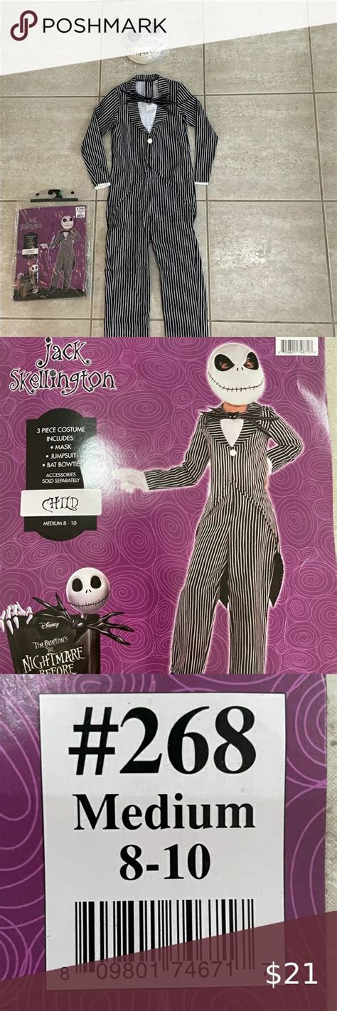 Spooky and Stylish Children's Jack Skellington Costume