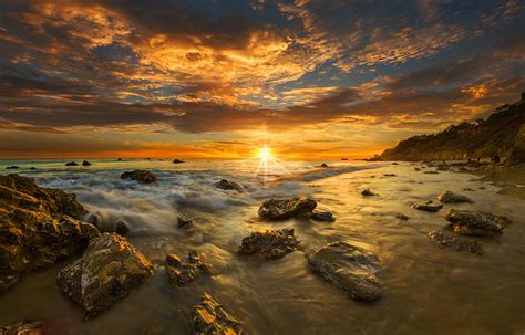 Fondos de Pantalla EE UU Fotografía De Paisaje Costa Amaneceres y