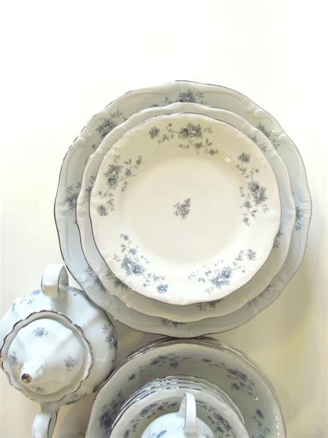 Set of Antique China . Johann Haviland . Blue by allthingswhite