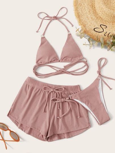 3 Piece Bikini Sets Fashion 3 Piece Bikini Sets Shein Usa Trajes