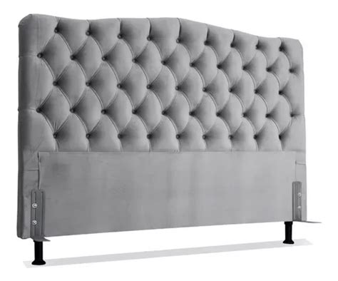 Respaldo De Sommier Larhome Dunas 2 Plazas Queen 162cm X 133cm Gamuza