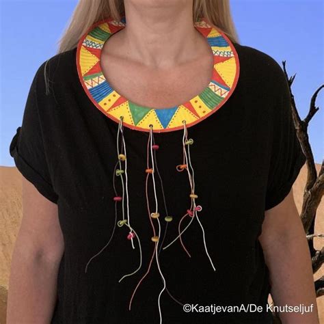 De Knutseljuf Ede On Instagram African Paperplate Necklace En