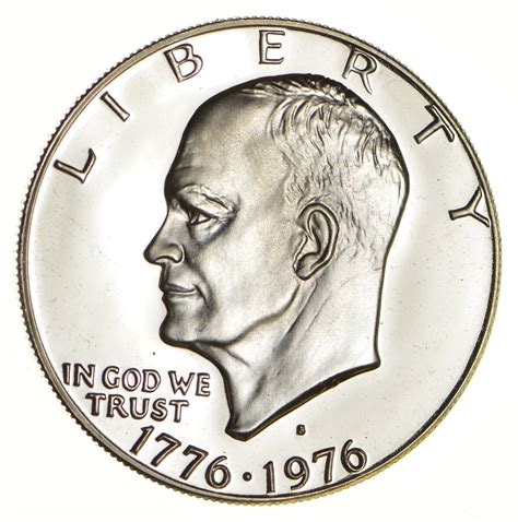 Silver - SPECIALLY MINTED - S Mint Mark - 1976-S - 40% Eisenhower Silver Dollar - RARE ...