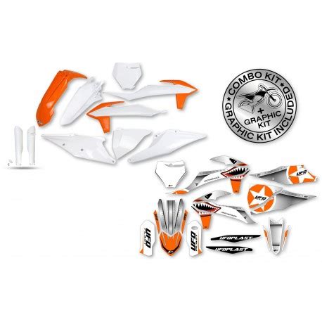 Kit De Plásticos Adesivos Ufo Thunder Ktm Sx 125 2019 2022 Cor