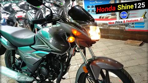 Honda Shine 125 2023 New E20 Model Grey Colour Review New Features