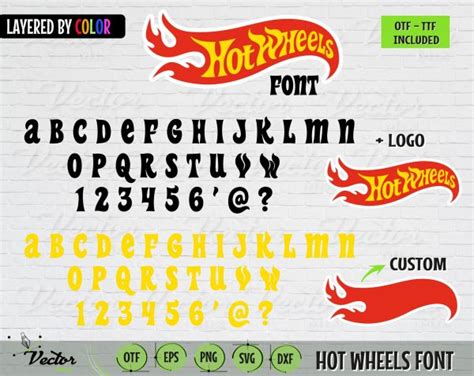 Hot Wheels font, Hot Wheels Font, font svg, Hot Wheels font svg, font cricut, font silhouette ...