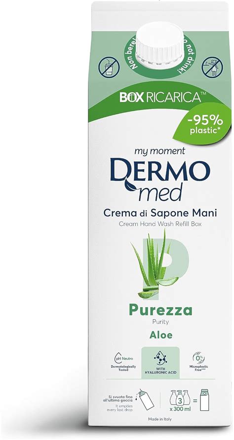 Dermomed Eco Ricarica Sapone Liquido Mani Purezza Pelle Fresca Ed